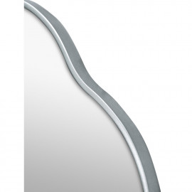 Зеркало в серебряной волнистой раме Fancy L Silver (Фэнси) Smal 60*120 см 