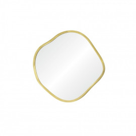 Зеркало неправильной формы в тонкой золотой раме Organic S Gold (Органик) Smal Ø41 см 