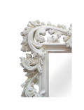 Зеркало настенное в белой раме «Фрея» Белый/золотая патина в интернет-магазине зеркальной мастерской ЗЕРКАЛА-М фото 1 